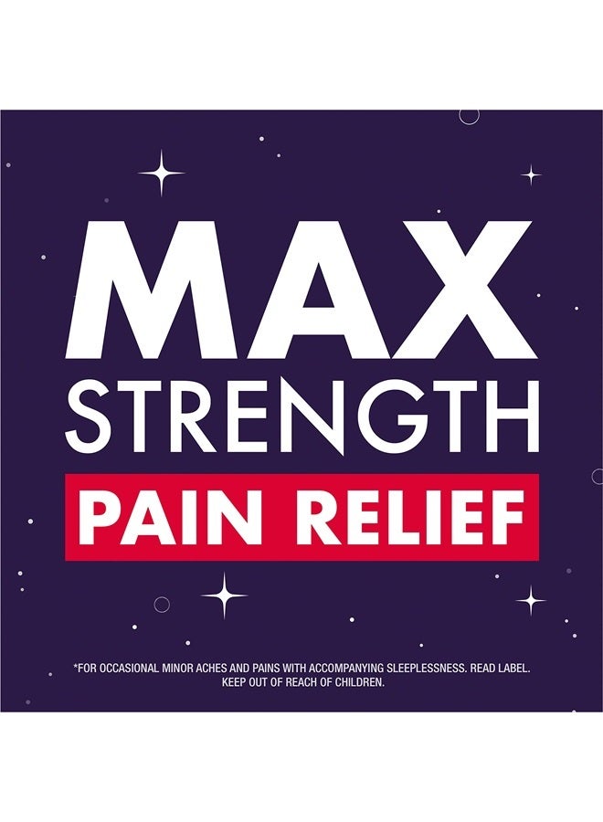 Vicks Zzzquil Nighttime Pain Relief Sleep Aid Liquid Max Strength Pain Reliever Black Cherry Flavored 12 Fl Oz Pack Of 2 - Image 2