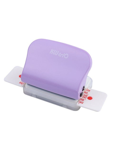 6-Hole Paper Punch Handheld Metal Hole Puncher 5 Sheet Capacity 6mm for A4 A5 B5 Notebook Scrapbook Diary Planner