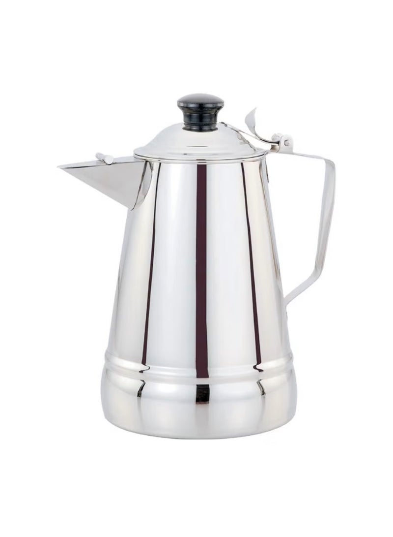 ماكسيما دلة تفويح القهوة العربية او الحليب من الستانلس ستيل بسعة 1 لتر - Image 1