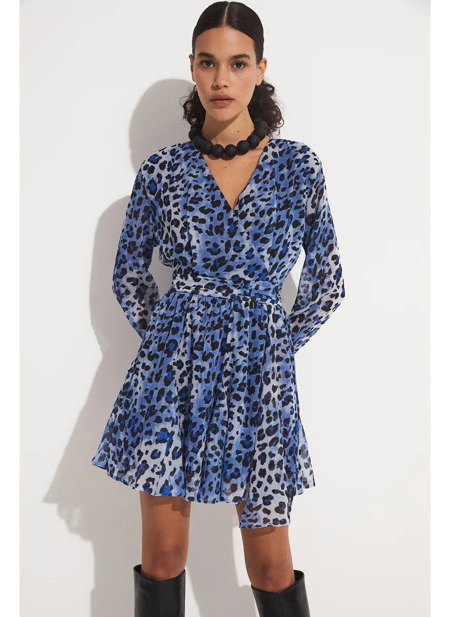 JUNE Patterned Chiffon Dress