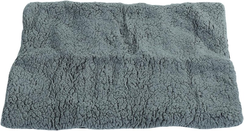 Asixxsix Pet Heating Pad, Non Slip Plush Heated Cat Bed, Self Warming Mat with Easy Clean for Dogs Cats Puppies (Light Gray) - Image 4