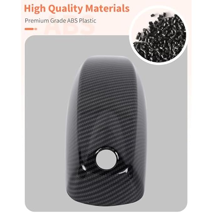 rayihni Shark Fin Antenna Cover,Roof Antenna Cover for Chevrolet Colorado GMC-Canyon 2023-2025,Black Carbon Fiber Car Toppers Cover Decor,Roof Aerials Trim Cover Interior Accessories ABS 1PCS - Image 3