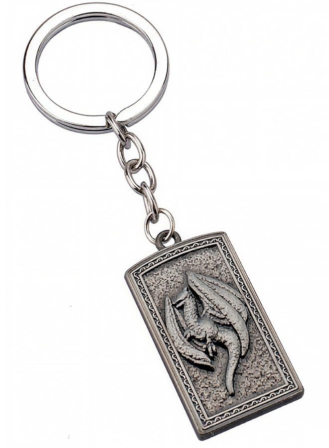 MEETCUTE Elden Keychain, Cool Elden Key Ring for Men and Women Cosplay Accessories for Gamers and Fans - B (1) - Image 1