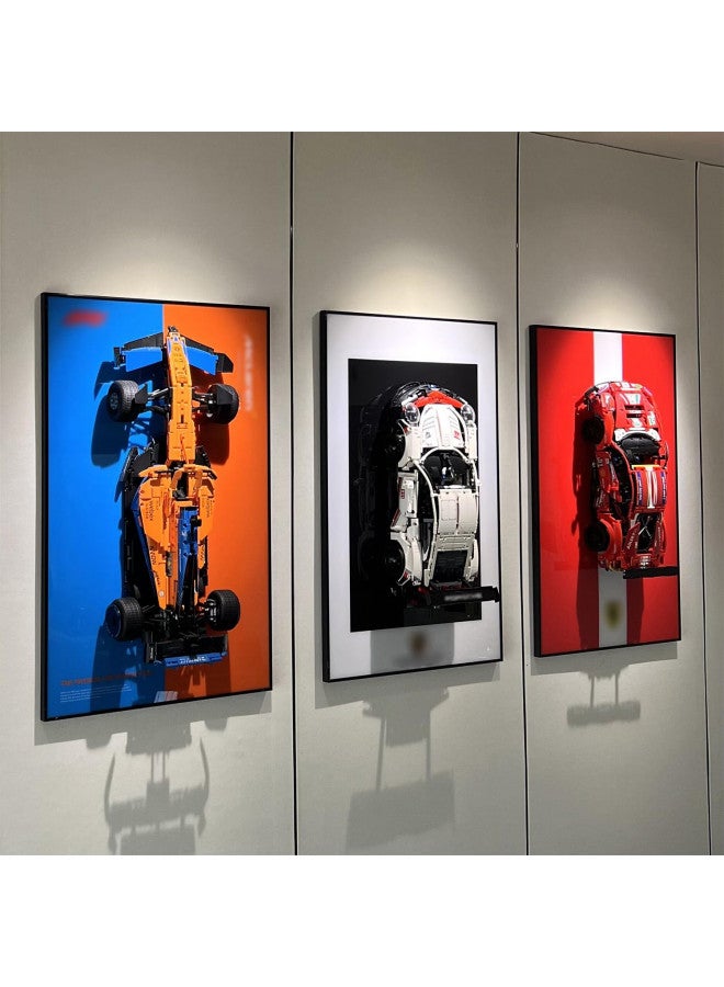 iLuane iLuane Display Wallboard for Lego Technic Ferrari 488 GTE AF Corse #51" 42125, Collectibles Lego Car Wall Mount for Building Blocks, Great for Lego Lovers (Only Display Wallboard)  - Image 1