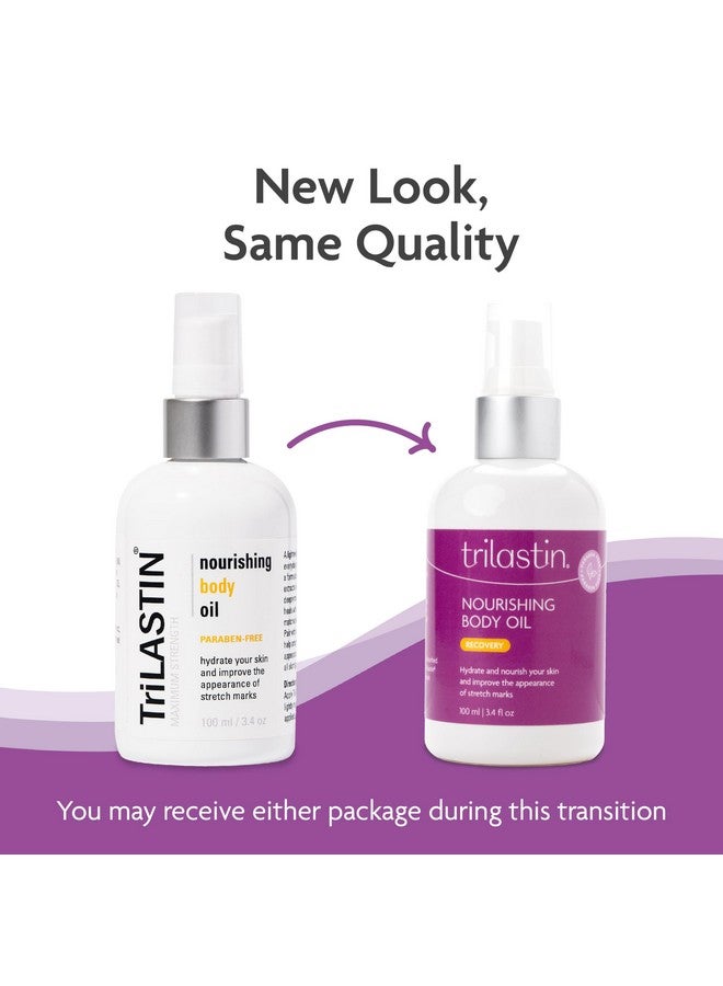 TriLASTIN Belly Oil (3.4oz) | Vitamin-Infused Stretch Mark Oil | Belly Oil for Expecting Mothers | Serum for Scars and Stretch Marks | Body Oil | Paraben-Free and Hypoallergenic - Image 2