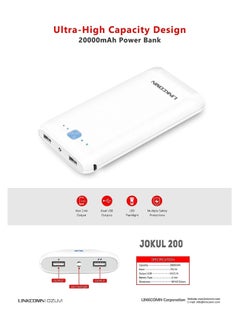 LINKCOMN Jokul 200 Dual USB 20000mAh Power Bank  - Image 2