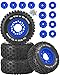 RcarmubWow 12mm14mm17mm Hex RC Wheels and Tires RC Truck Tires for Slash 2WD 44Arrm a SentonAxia1Rc 4wdRed catShort Course Truck Tires Rubber TyresNavy Blue - Image 3