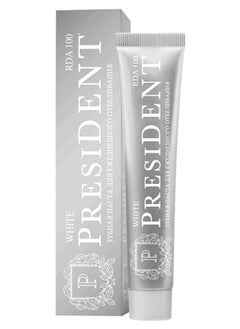 President Brighten Your Smile with President White Toothpaste 75ml - Gentle Whitening & Complete Protection  - Image 1