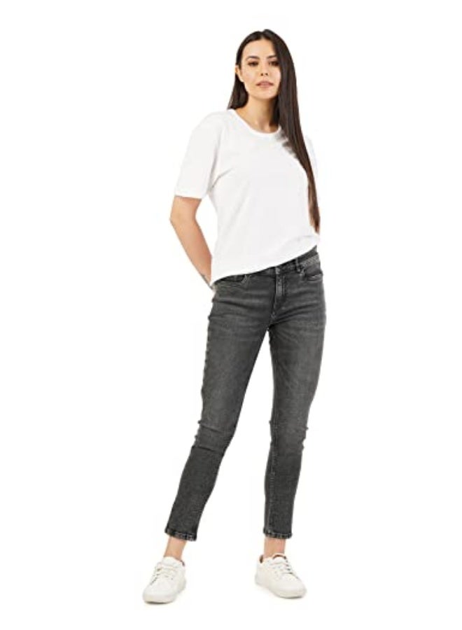 inkd Women's Airflex Skinny Fit Jeans - Mid-Rise | Cotton Blend | Lightweight | Stretchable Fabric | Classic 5 Pocket Styling - Image 2
