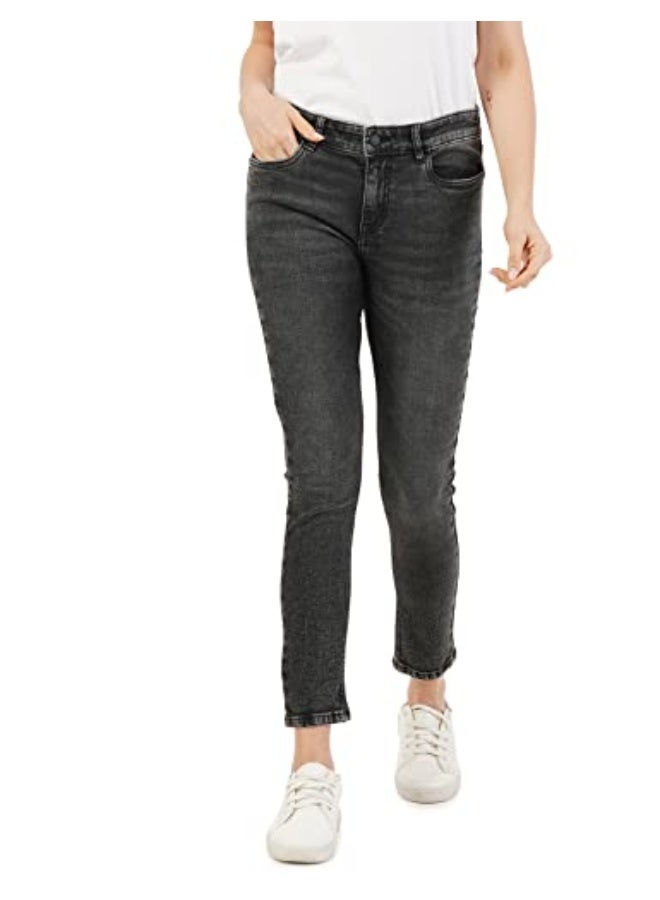 inkd Women's Airflex Skinny Fit Jeans - Mid-Rise | Cotton Blend | Lightweight | Stretchable Fabric | Classic 5 Pocket Styling - Image 1