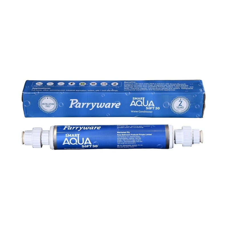 Parryware Smart Aquasoft 30 Water Softener for Individual House only Upto 4 bathrooms Prevents limescale deposits 2 Years Warranty Free Installation - Image 1
