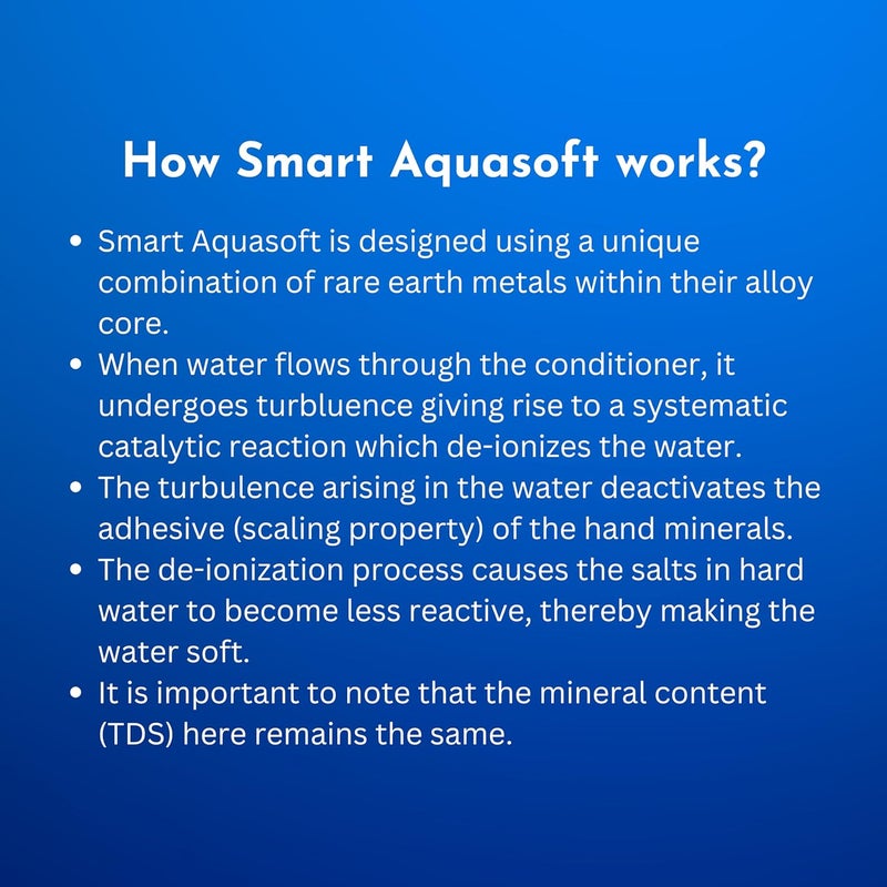 Parryware Smart Aquasoft 30 Water Softener for Individual House only Upto 4 bathrooms Prevents limescale deposits 2 Years Warranty Free Installation - Image 3