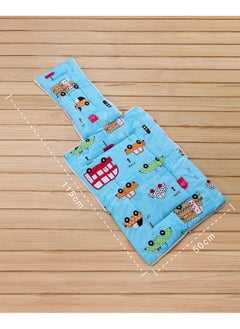 babyhug Babyhug Pure Cotton Sleeping Bag for 0+ Months, City Buzz Print, Comfortable, Travel-friendly Design, Zipper Closure - 70 x 28cm  - Image 2