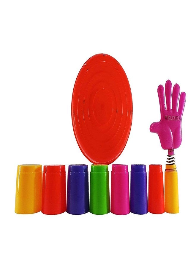 Fezeedi Shape Recognition Aim and Strike Game Toy for Kids , Ring Toss Hoopla Throw Game for Toddlers Kids for Single and Group Play Indoor and Outdoor Sport Games - Multicolor - Image 5