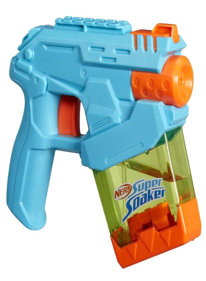 SUPER SOAKER Nerf Super Soaker Mini Dunk-Fill Water Blaster | Easy Instant Fill Tank | Just Dunk & Go | 101 ml Tank | Pichkari Outdoor Water Games | Branded Toy Pichkari for Holi | Kids Ages 6+ - Image 1