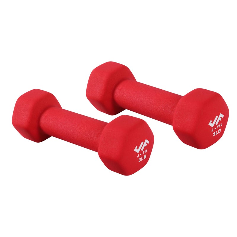JFIT Neoprene Dumbbell Set of 2 3 LBS