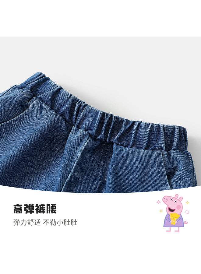 peppa Pig Spring Girls' Versatile Jeans - Comfortable Kids' Casual Pants - Image 5