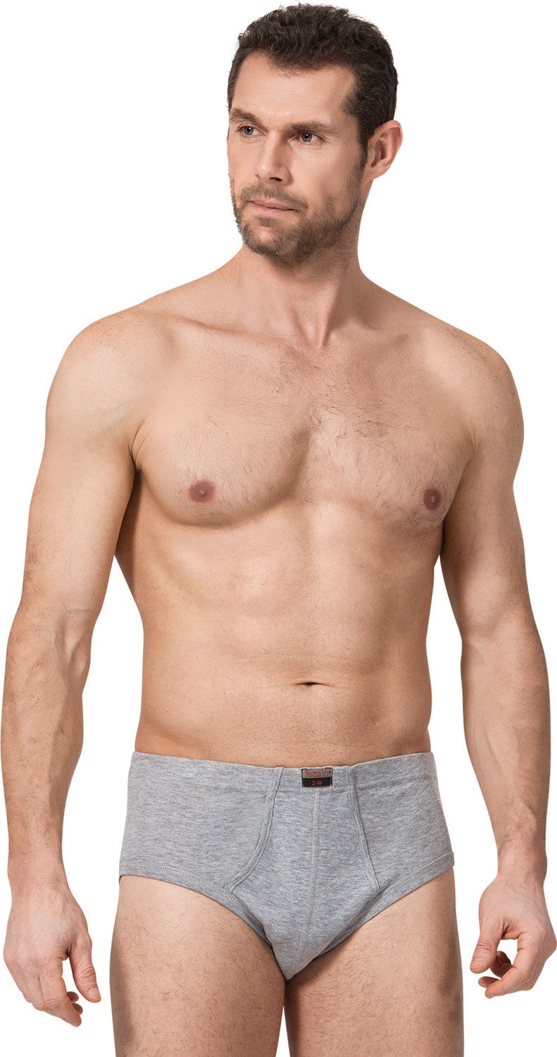 Namaldı 12 Pieces Gray Color Banded Slip Panties 
