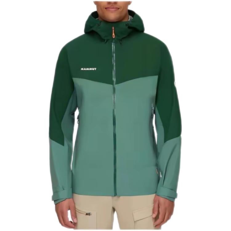 MAMMUT Convey Hiking Waterproof, Windproof, And Breathable Windbreaker Jacket Men's Black - Image 2