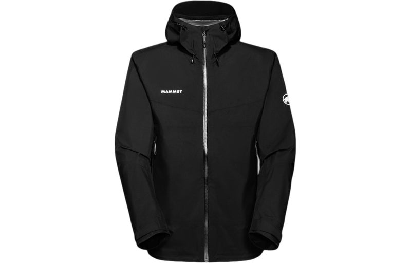 MAMMUT Convey Hiking Waterproof, Windproof, And Breathable Windbreaker Jacket Men's Black - Image 1