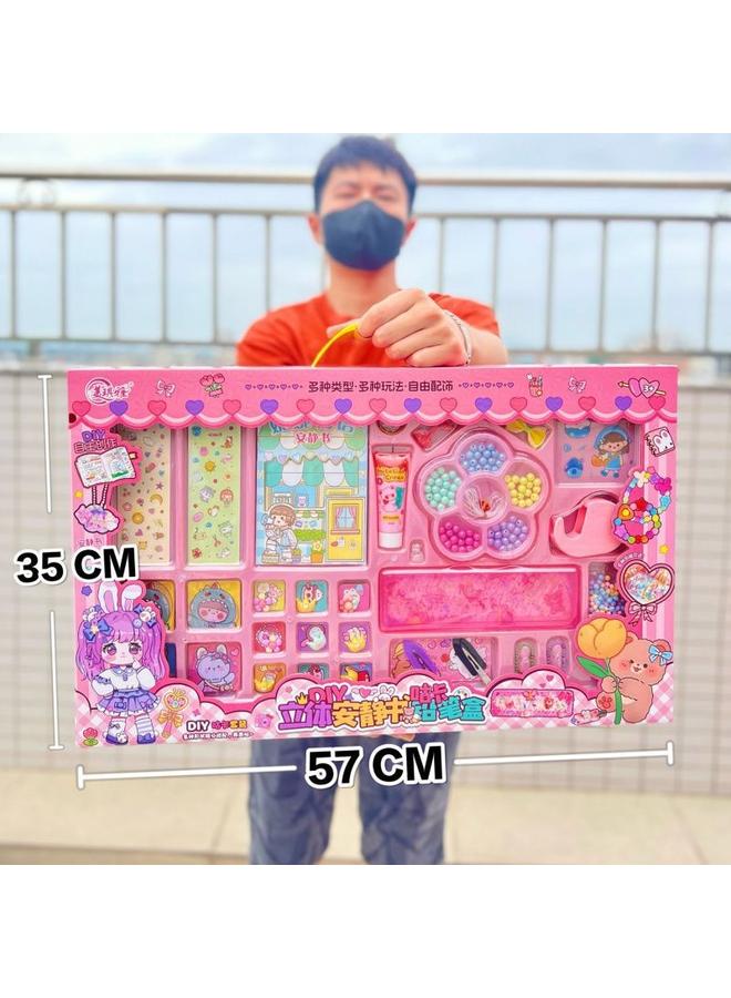 Bluejw Children's High-value Hand Book Cute Cartoon Quiet Book Creative Notebook Gift Suit Organization Wholesale - Image 1