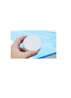 BLUQUA Slow-dissolving Chlorine Tablets 1KG, Pool and Spa Water Bacteria, Algae Disinfection Treatment with Sunlight/UV Protection, TCCA 3" 200g x 5 pcs, Made in EU (3 Tin (15 Tablet))