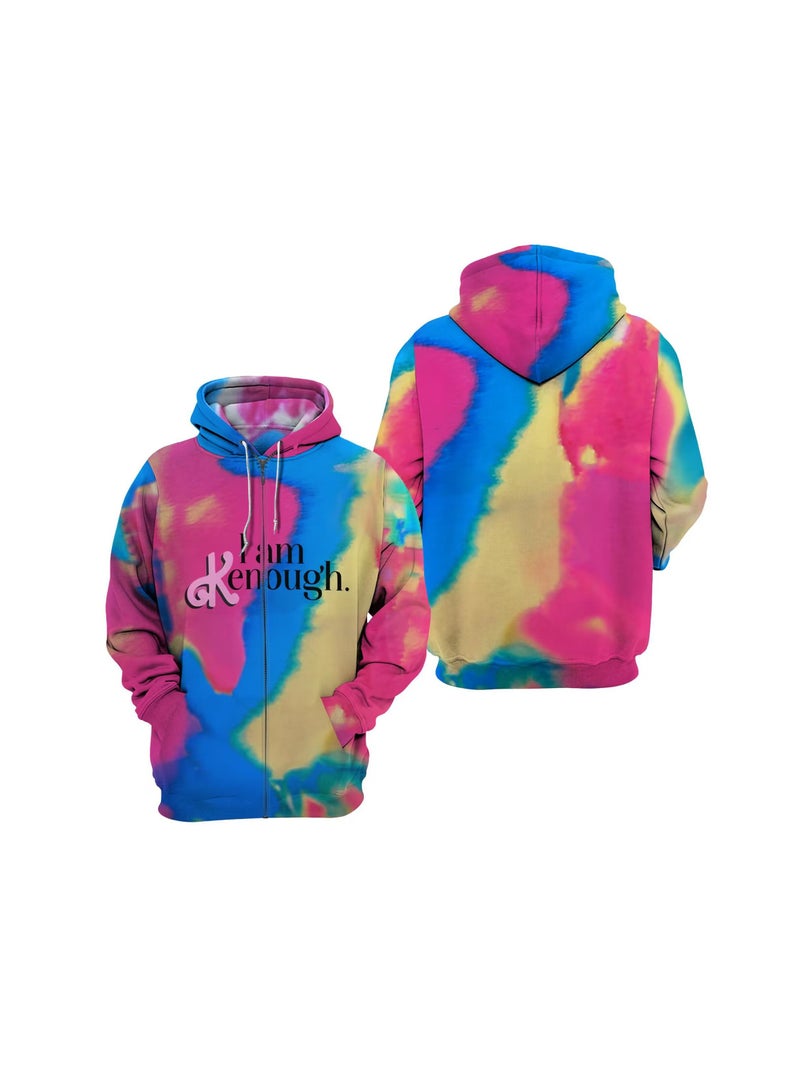 Loquat Barbie Digital Printed Coswear Loose Hooded Sweater  - Image 1
