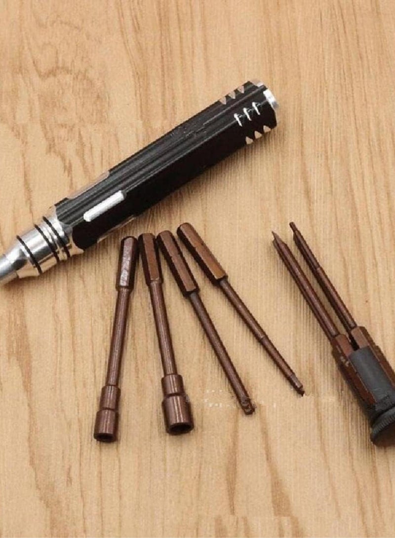 GGOOT 8 in 1 Screwdriver Hobby Hardware Repair Tools Kit For RC Car Drone Plane Hex for Philip Spanner Socket Hexagon H1.5 H2.0 H2.5 H3.0 Accessory Part  - Image 4