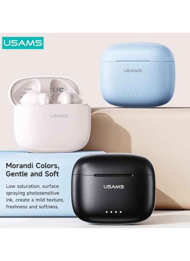 Usams TWS Wireless Bluetooth In-Ear Earbuds With Charging Case White  - Image 5