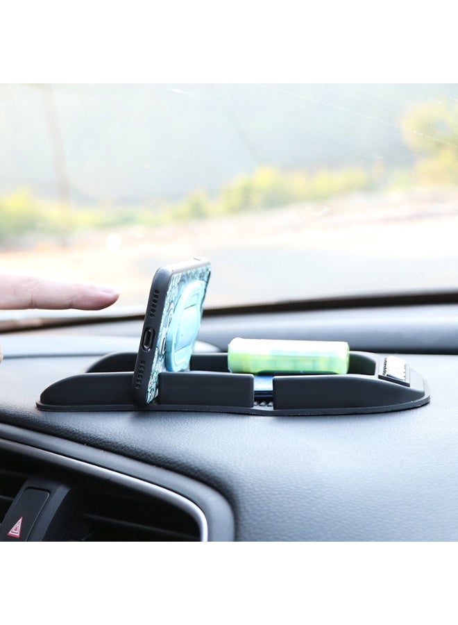 Halamodo Car Phone Holder, Car Phone Mount Silicone Car Pad Mat for Various Dashboards, Slip Free Desk Phone Stand Compatible Smartphones, GPS Devices and More, Black - Image 4