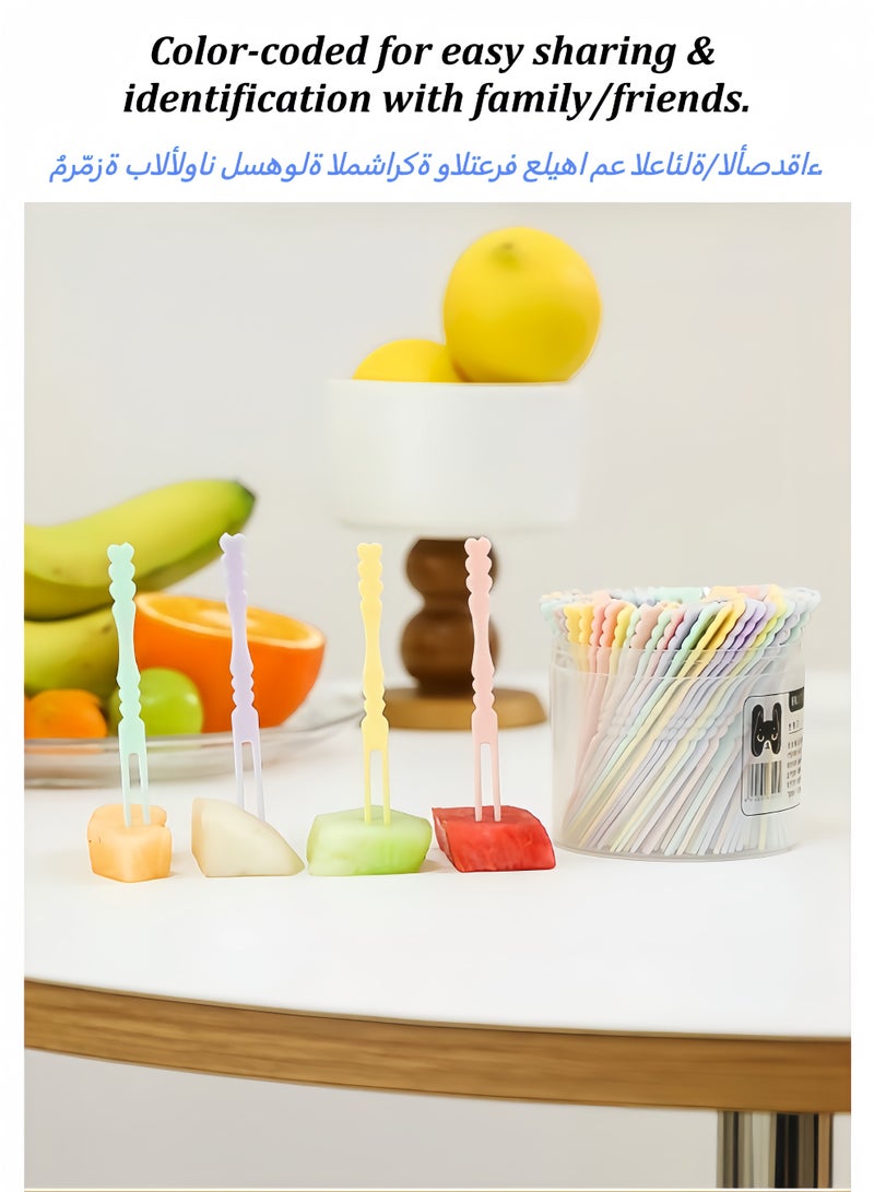 400 Pcs Disposable Food Picks Fruit Forks - Image 2