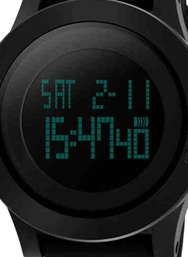 Men's Water Resistant Digital Watch 1142 - 53 mm - Black - Image 5