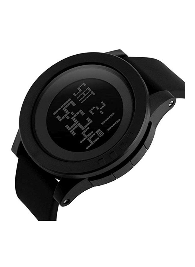 Men's Water Resistant Digital Watch 1142 - 53 mm - Black - Image 3