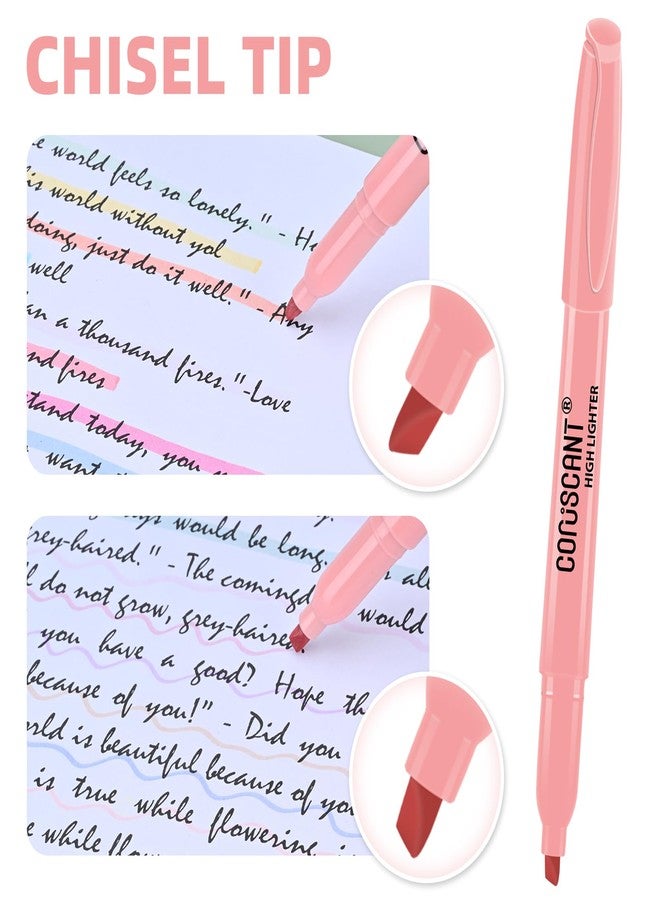 coruscant Assorted Colors Highlighters Set, 20 Pack, Chisel Tip Cute Bible Highlighters and Candy Color, No Bleed Dry Quickly, for Journal Bible Study, Good for thin paper School Office Supplies - Image 2