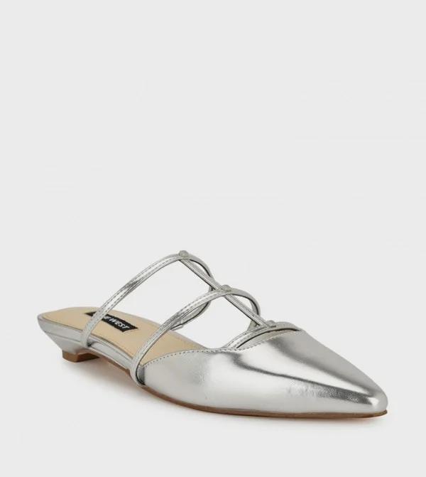 PAOLY Metallic Pointed Toe Mules