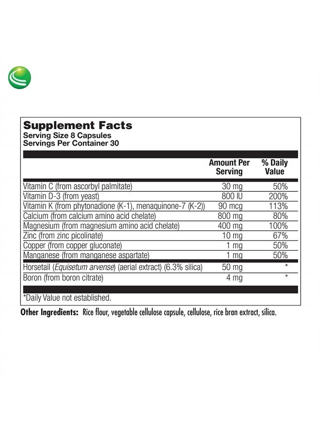 Nutra BioGenesis Osteogenesis ES - Calcium, Magnesium, Vitamin D and Vitamin K for Bone Strength and Support - 240 Capsules - Image 2
