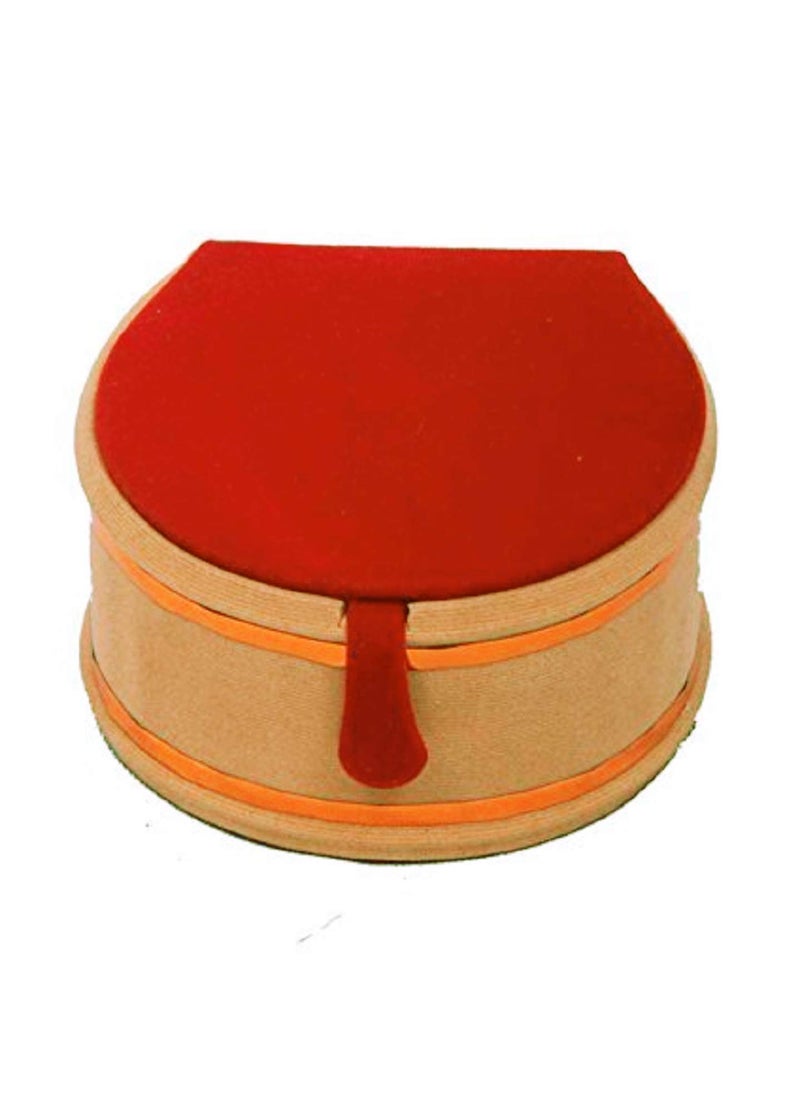 Kuber Industries Heart Home Wooden 2 Pieces Velvet Small Round Bangle Box (Maroon) - CTHH18343  - Image 5