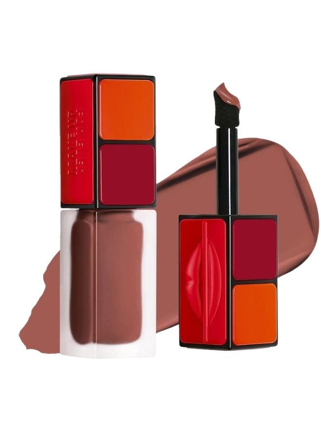 MAKE UP FOR EVER Artist Liquid Color 606 Wherever Walnut – Warm Rose Nude Waterproof Liquid Blush for Lip & Cheek, 6ml - Image 1