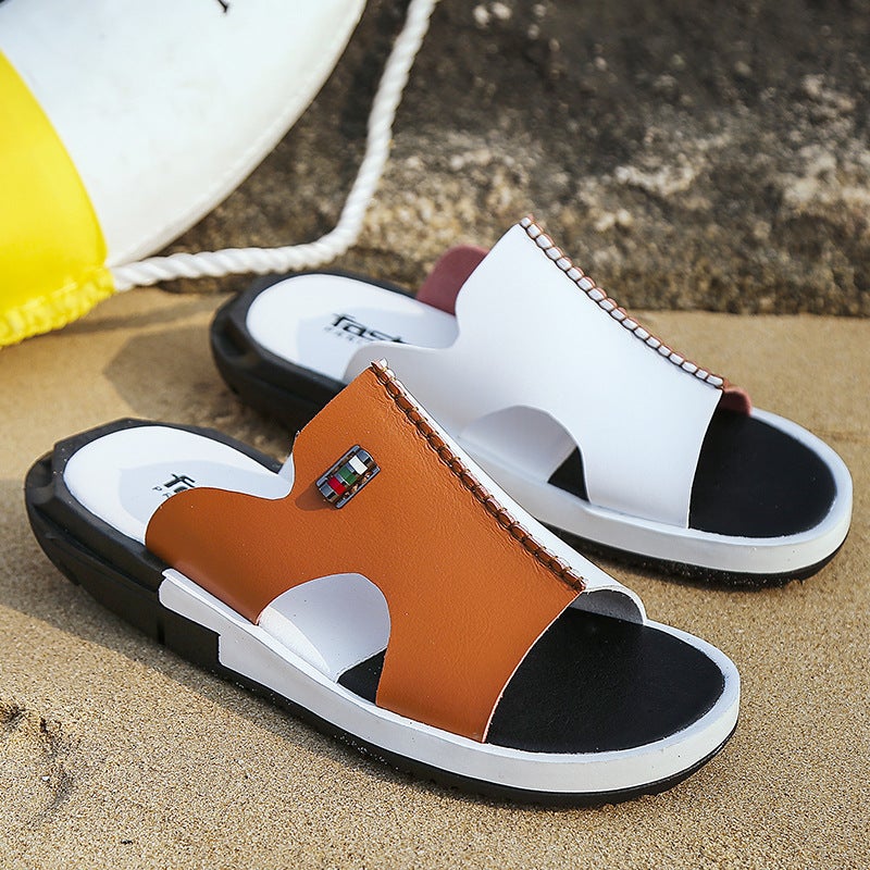 Mandarin Duck Slippers Men'S Summer Fashionable Outer Wear New Korean Style Fashionable Distinctive Plus Size Beach Slippers Non-Slip Slides - Image 5