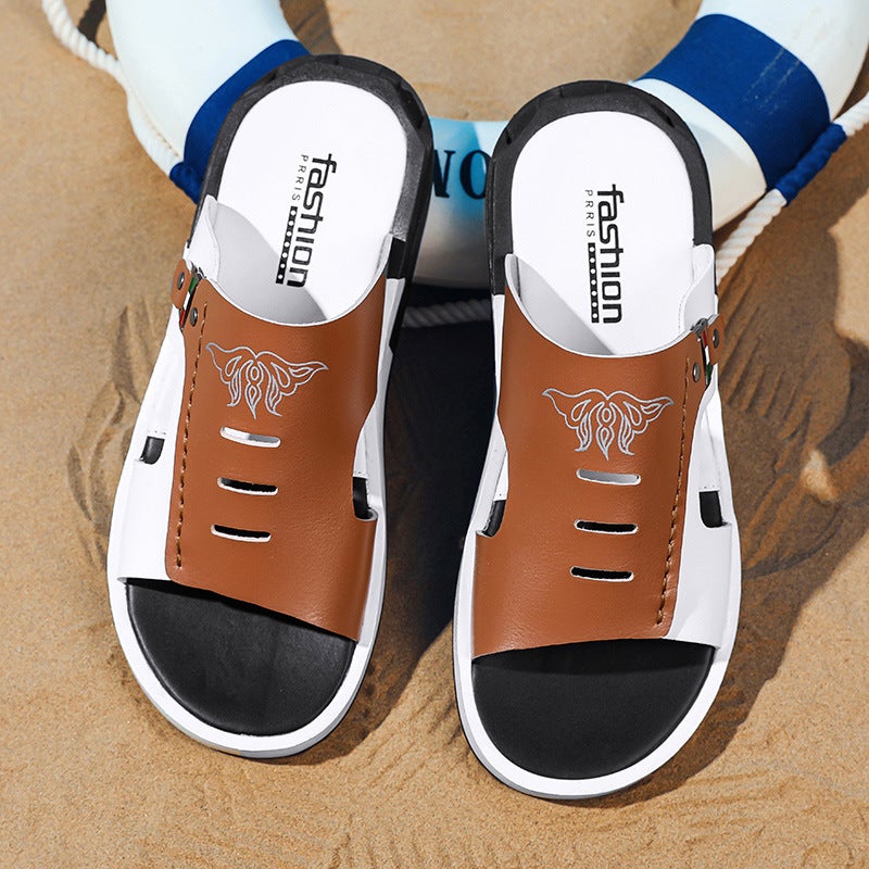 Mandarin Duck Slippers Men'S Summer Fashionable Outer Wear New Korean Style Fashionable Distinctive Plus Size Beach Slippers Non-Slip Slides - Image 4