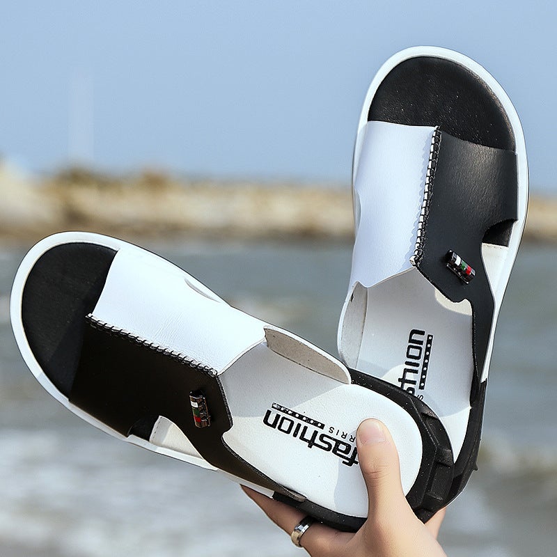 Mandarin Duck Slippers Men'S Summer Fashionable Outer Wear New Korean Style Fashionable Distinctive Plus Size Beach Slippers Non-Slip Slides - Image 2