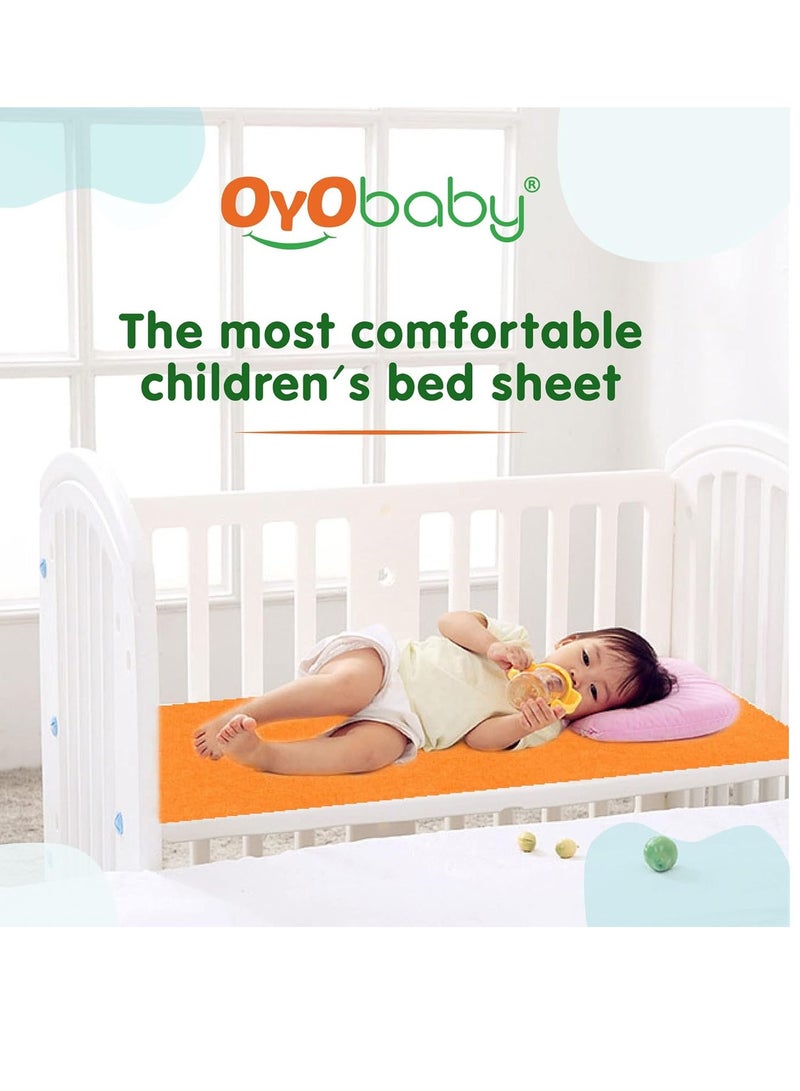 OYO BABY Extra Absorbent Waterproof Baby Dry
  Sheet Extra-Large Size (200x140cm) | Quick Dry Sheet for Bed Protector, Soft
  & Breathable | Pink - Image 3