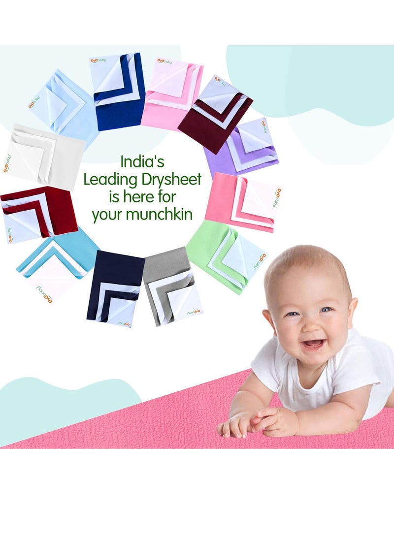OYO BABY Extra Absorbent Waterproof Baby Dry
  Sheet Extra-Large Size (200x140cm) | Quick Dry Sheet for Bed Protector, Soft
  & Breathable | Pink - Image 5