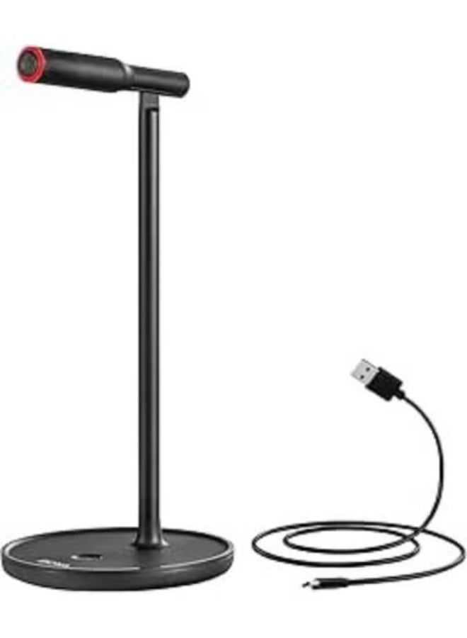 USB to Type-C Microphone with Stand Holder – Adjustable Angle for Multi-Device Recording - Image 1