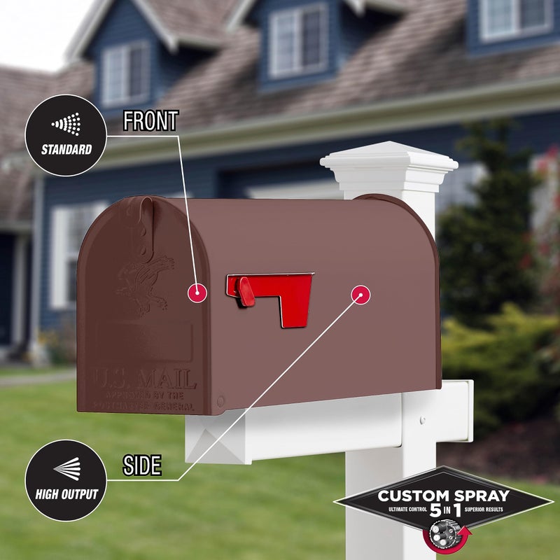 Rust-Oleum 376877 Stops Rust Custom Spray 5-in-1 Spray Paint, 12 oz, Satin Chestnut Brown - Image 5