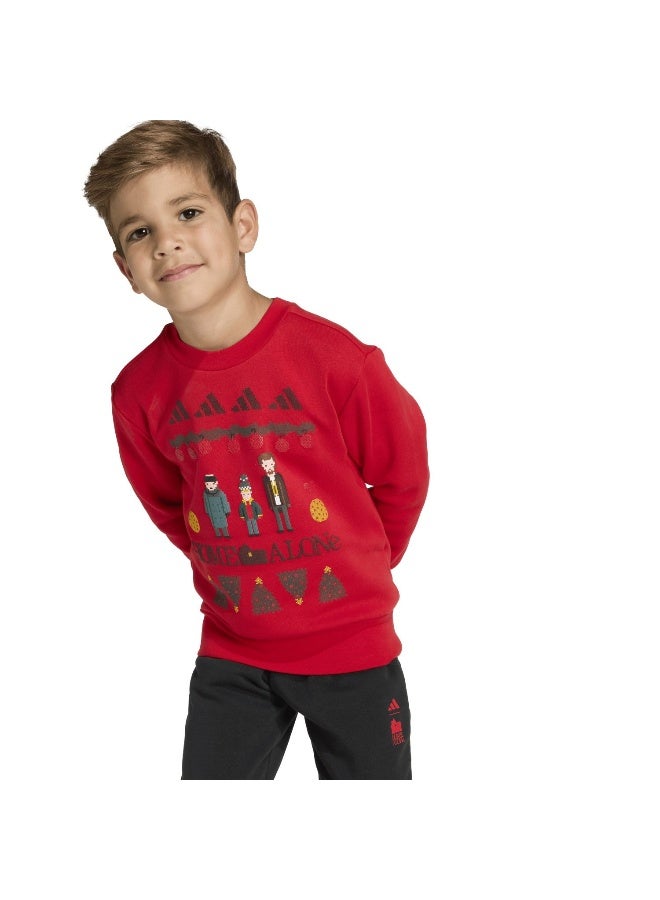 Adidas Lk Ha Jog Red Training Suits For Kids 18-24M  - Image 4