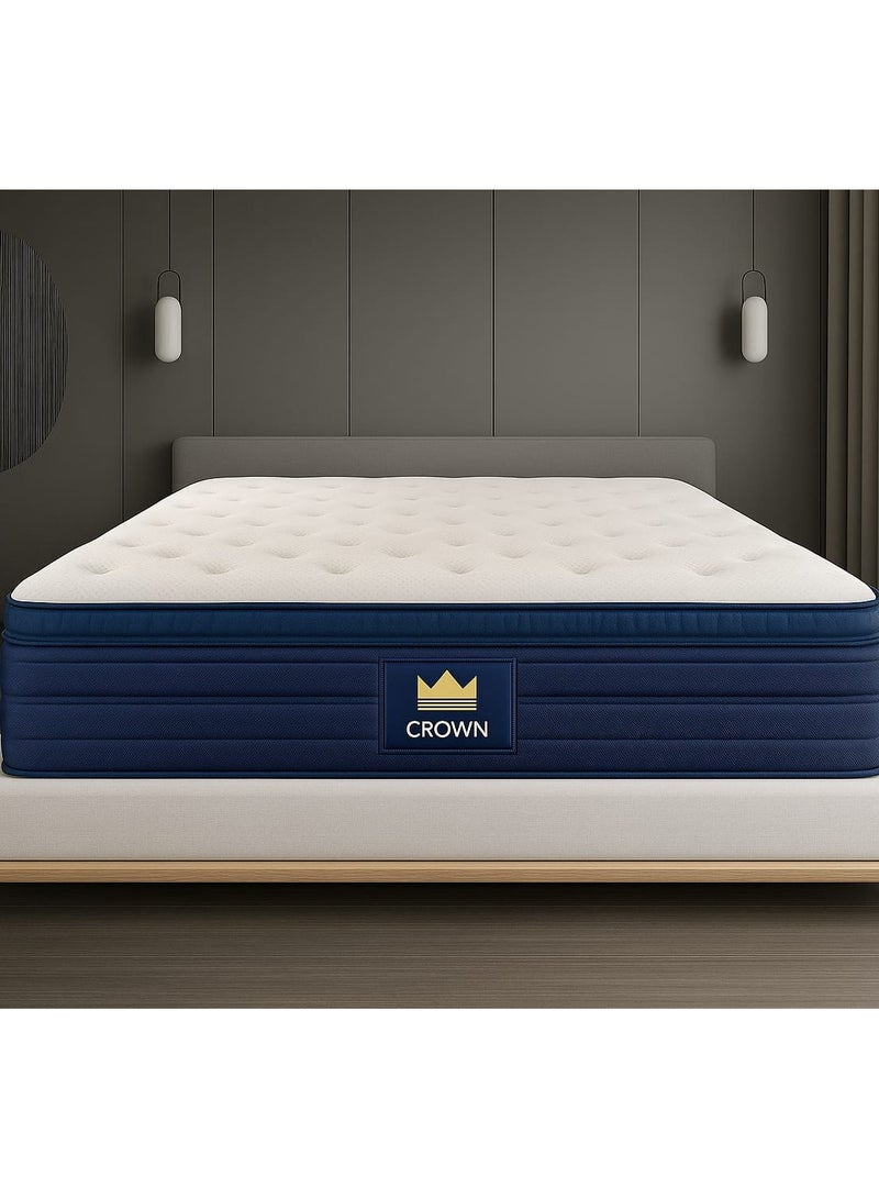 Generic CROWN high quality mattresses are specially made to meet the highest international standards with a 10 year warranty. Size: 200cm*200cm.  - Image 1