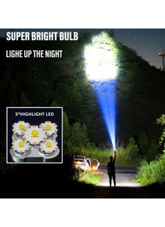 FPC Rechargeable High-Power LED Flashlight with Side Light – 3 Lighting Modes, Perfect for Camping, Outdoor Adventures Emergency Use  - Image 2