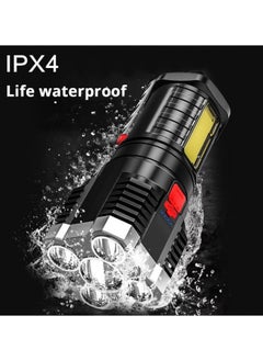 FPC Rechargeable High-Power LED Flashlight with Side Light – 3 Lighting Modes, Perfect for Camping, Outdoor Adventures Emergency Use  - Image 5
