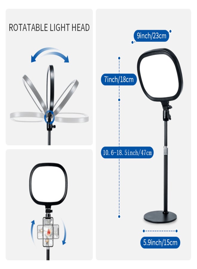 LED Live Streaming Fill Light Video Conferencing Light Selfie Photography Soft Light - Image 5
